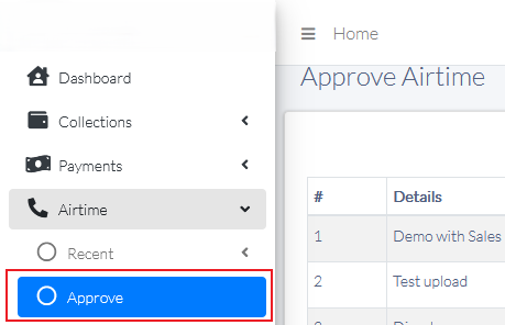 Airtime Approve